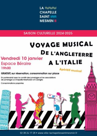 Vendredi 10 janvier Espace Béraire à partir de 19h